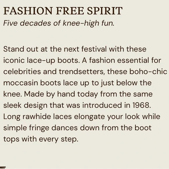 MINNETONKA Knee High Lace Up Fringe Boots Brown Like NEW - Picture 7 of 8